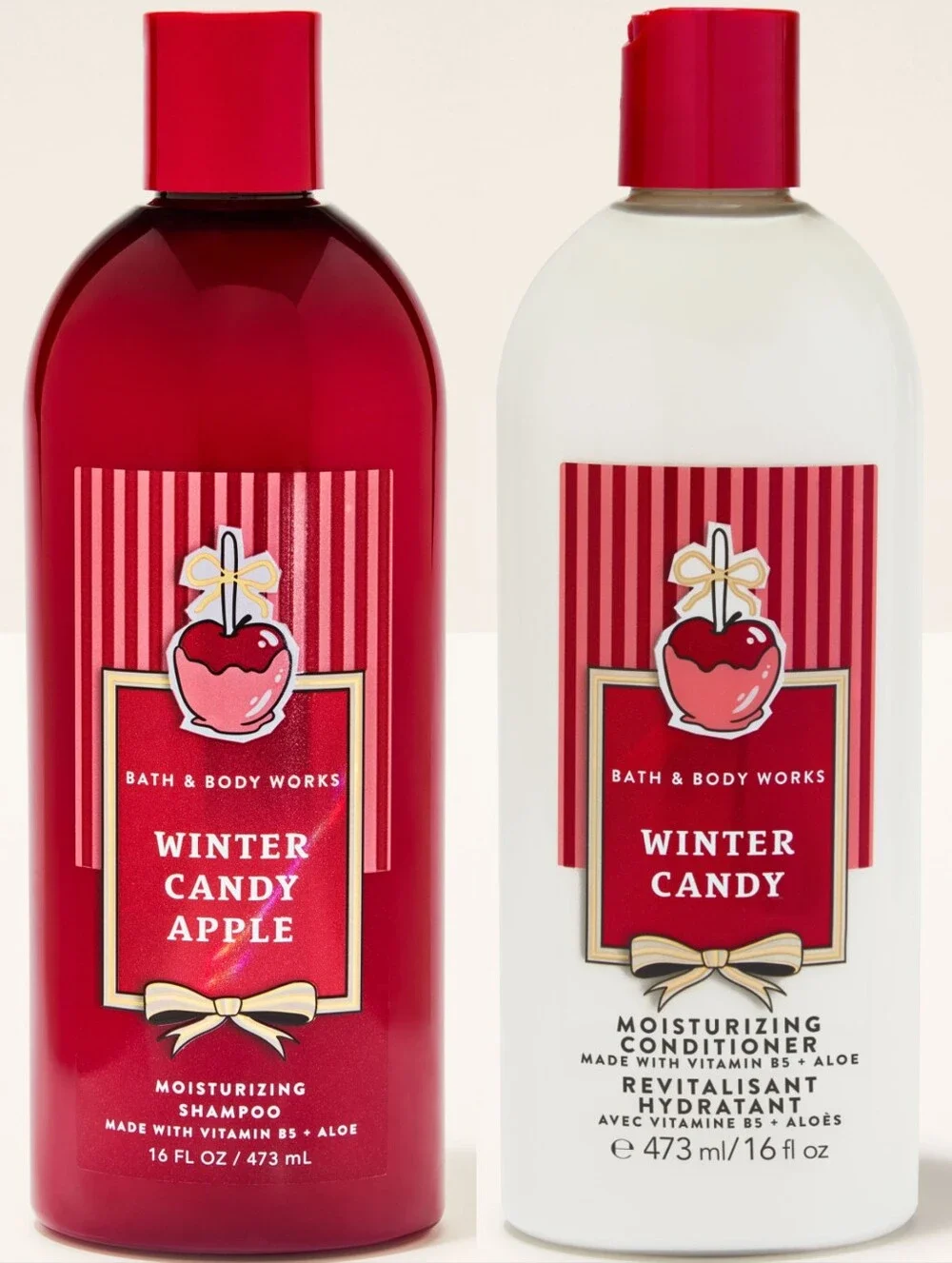 Bath & Body Works Winter Candy Apple Shampoo & Conditioner NEW RARE